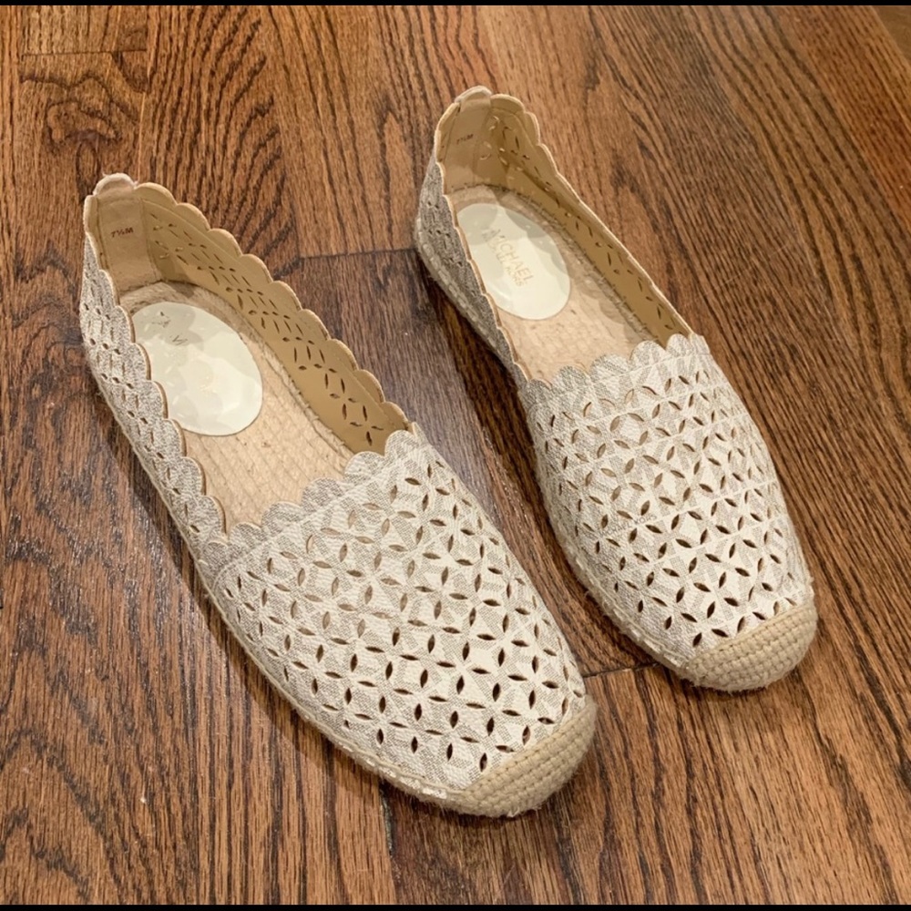 MICHAEL KORS Logo Espadrilles with Cutouts